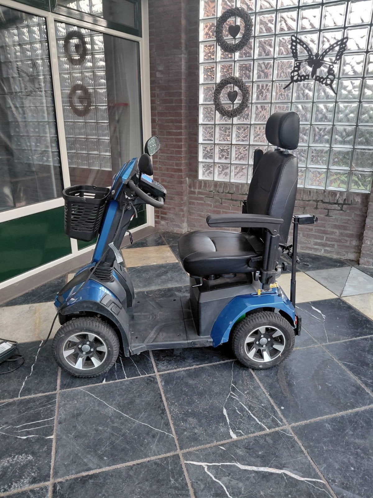 Blauwe scootmobiel, Ophalen, Gebruikt, Vermeiren, 16 km/u of meer
