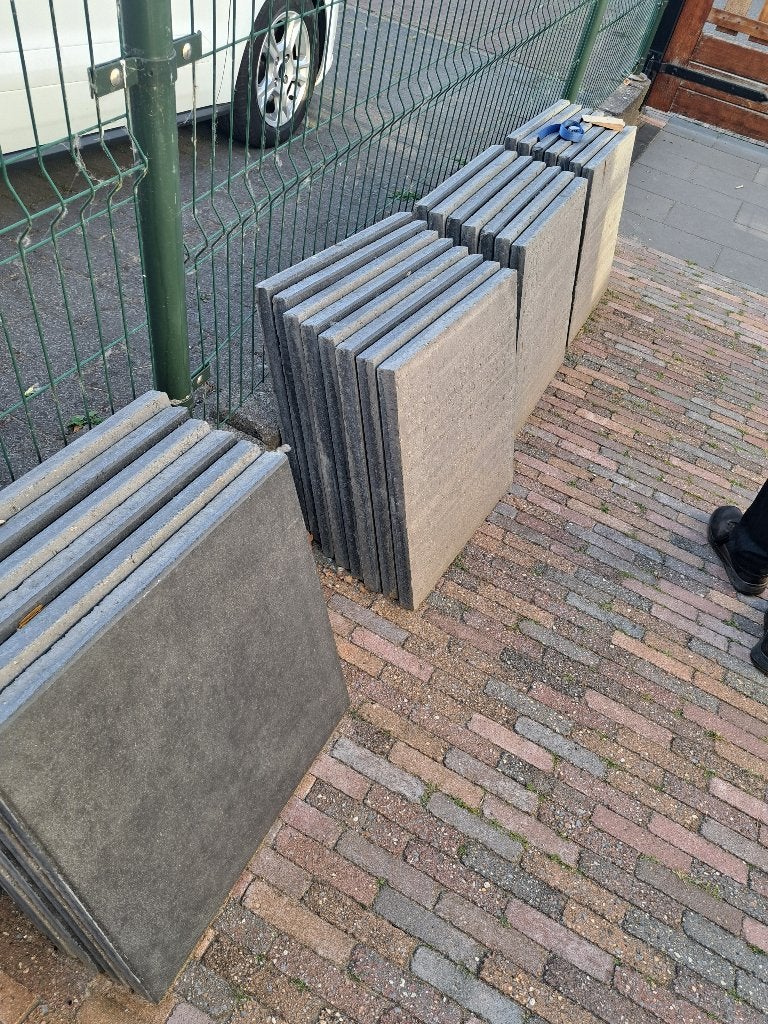 Terrastegel zwart/antraciet 60x60x4, Ophalen, Nieuw, Beton, Terrastegels
