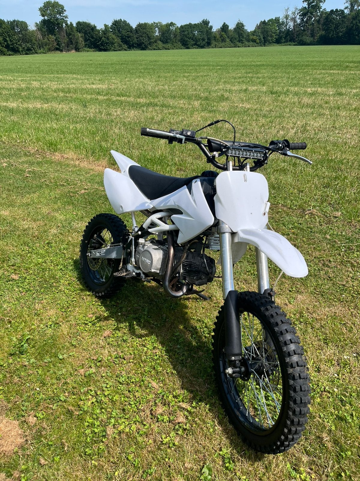 Pitbike nitro 140cc, Gebruikt, Pitbike, Schijfrem, Ophalen