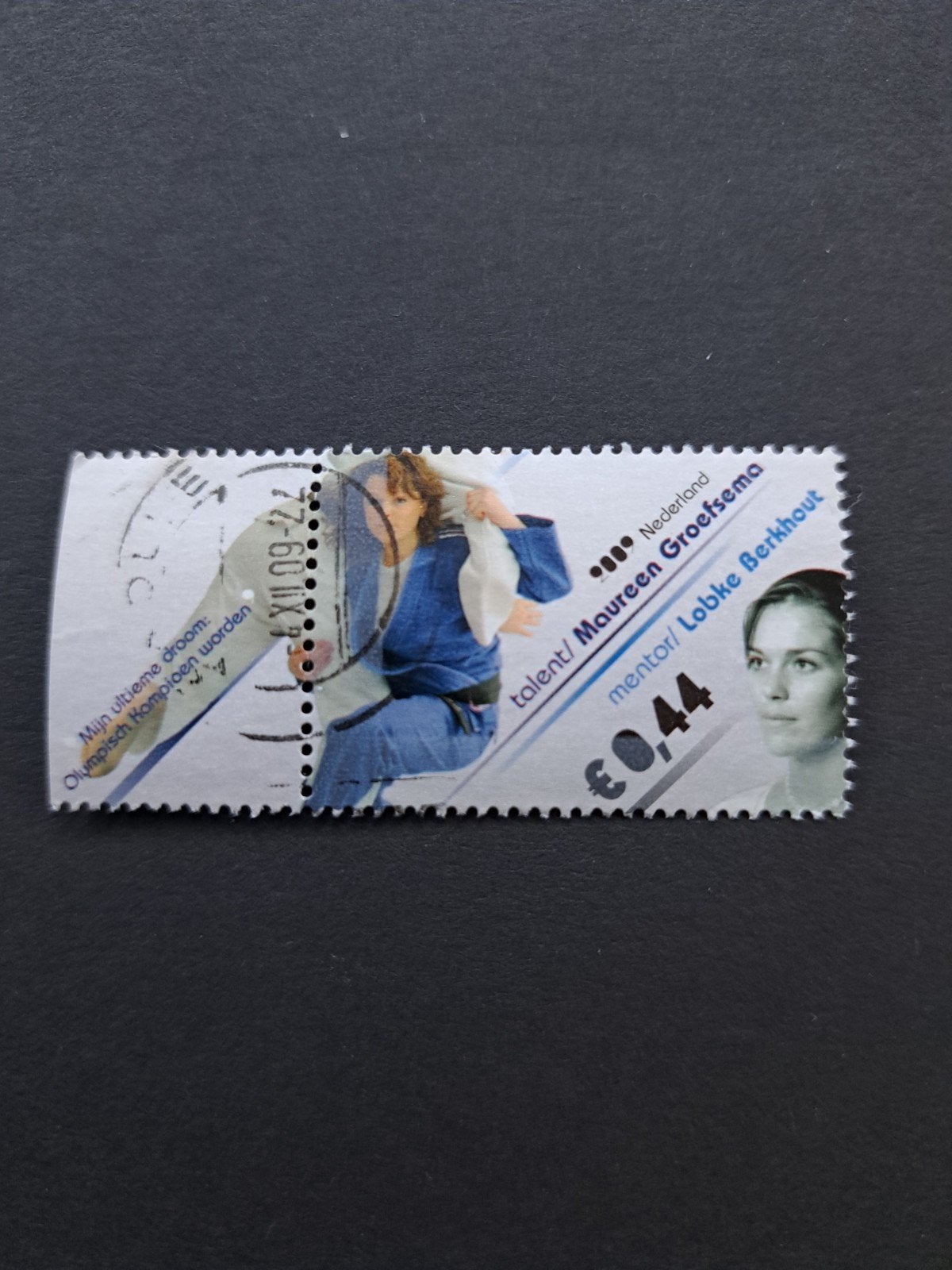 Nederland 2009 sporttop Lobke Berkhout, Ophalen of Verzenden, Gestempeld