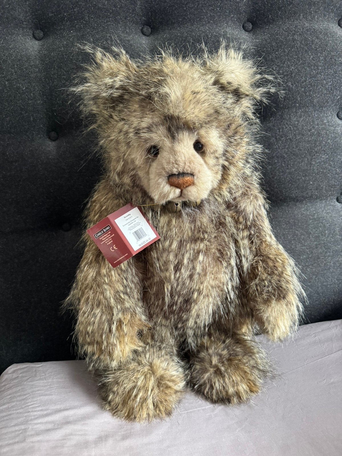Charlie bear scooby, Verzamelen, Beren en Cherished Teddies, Ophalen of Verzenden, Zo goed als nieuw, Stoffen beer, Overige merken
