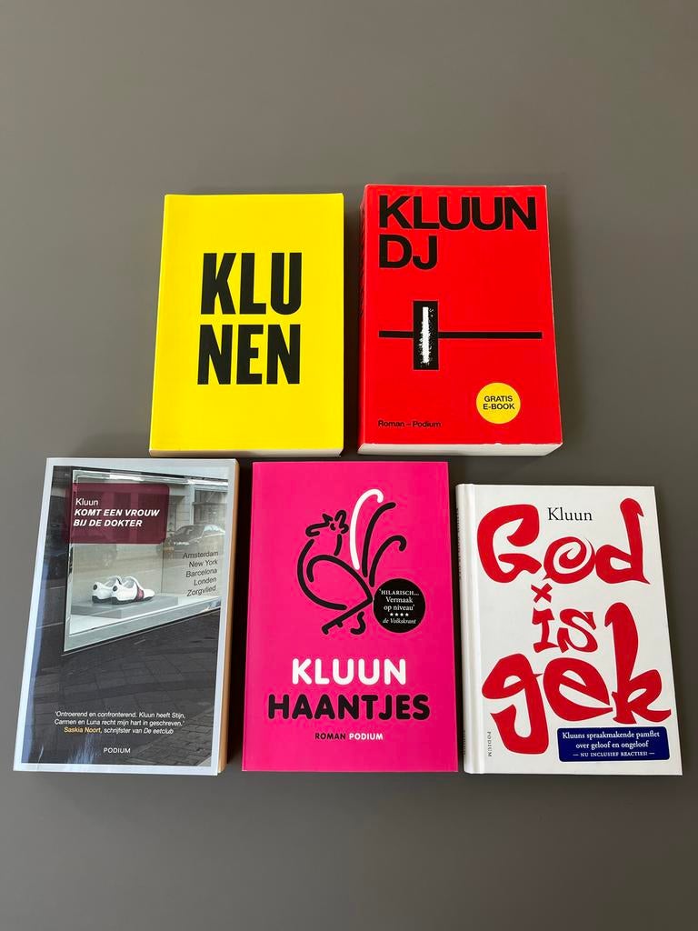 Kluun Boeken Collectie: Klunen, DJ, Komt een Vrouw bij de Do, Boeken, Ophalen of Verzenden, Zo goed als nieuw
