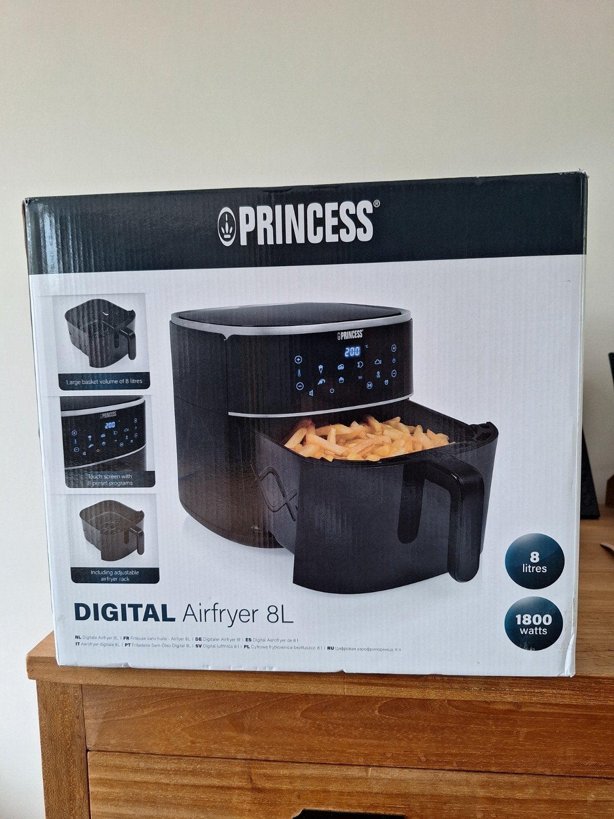 Princess digitale airfryer xxl, Witgoed en Apparatuur, Ophalen, Nieuw, Airfryer XXL, 1500 gram of meer
