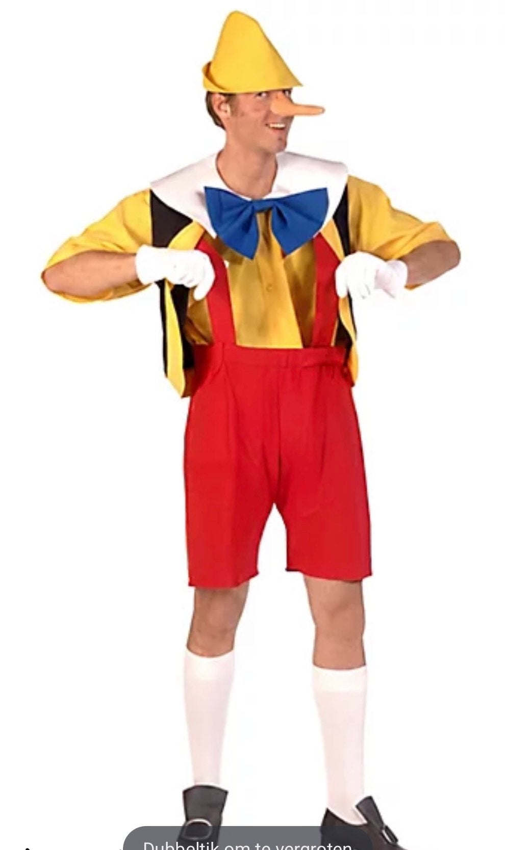 2x pinokkio pak maat S, Ophalen of Verzenden, Zo goed als nieuw, Maat 38/40 (M), Carnaval