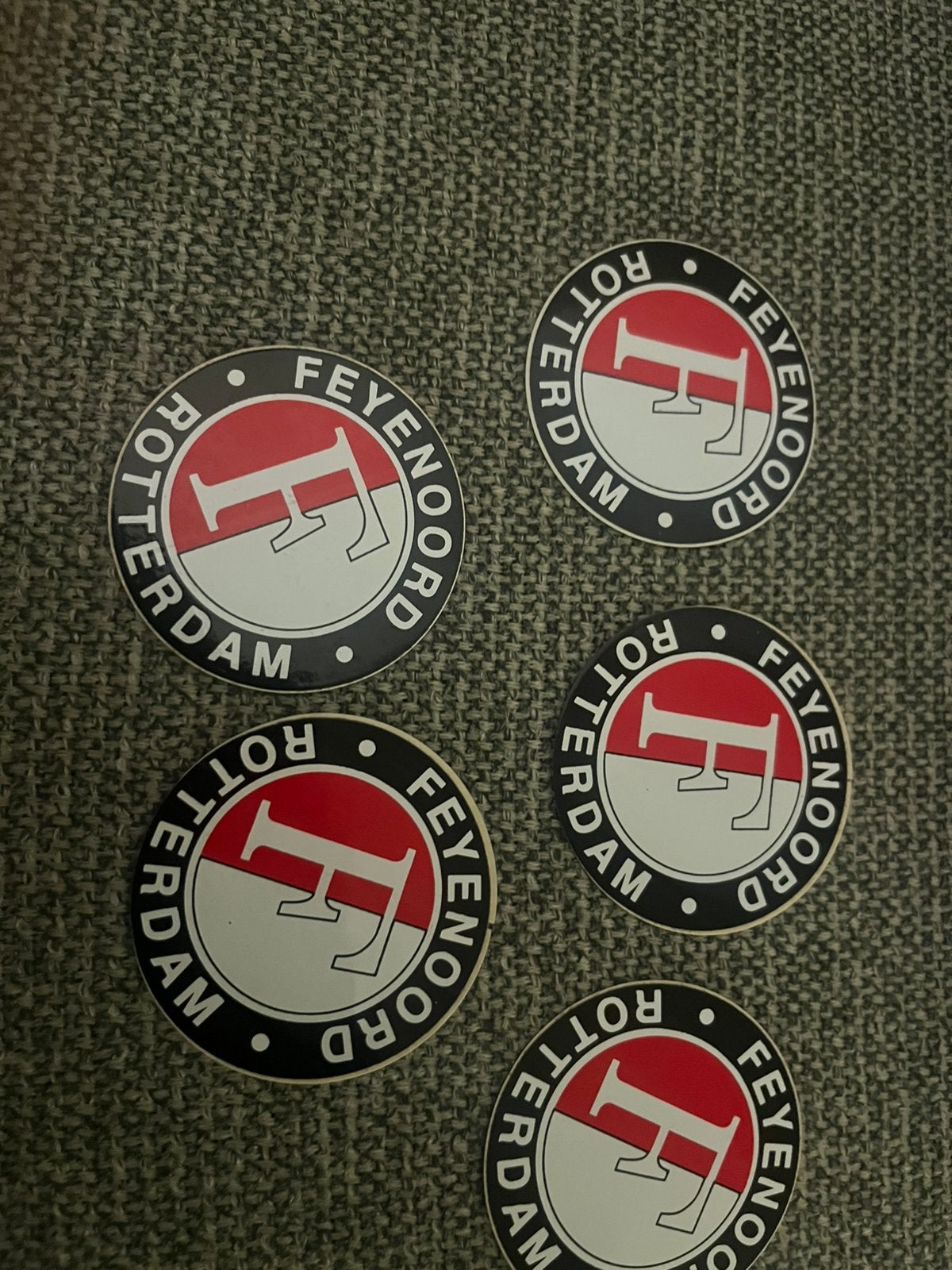 5 STICKERS FEYENOORD, Ophalen of Verzenden, Zo goed als nieuw, Feyenoord, Poster, Plaatje of Sticker
