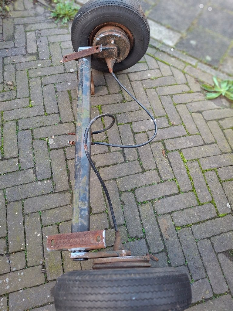 AL-KO Torsie-as 450 kg geremd - 125 cm breed, Ophalen, Gebruikt