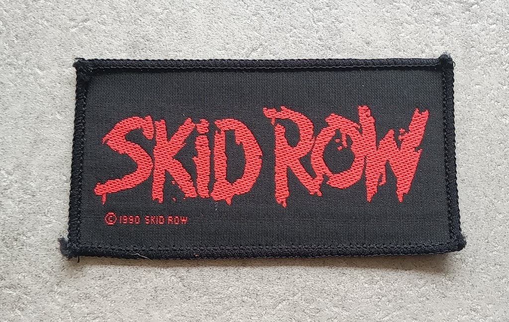 SKID ROW €3 vrij zeldzame vintage 1990 PATCH s179 SALE, Ophalen of Verzenden, Nieuw, Kleding