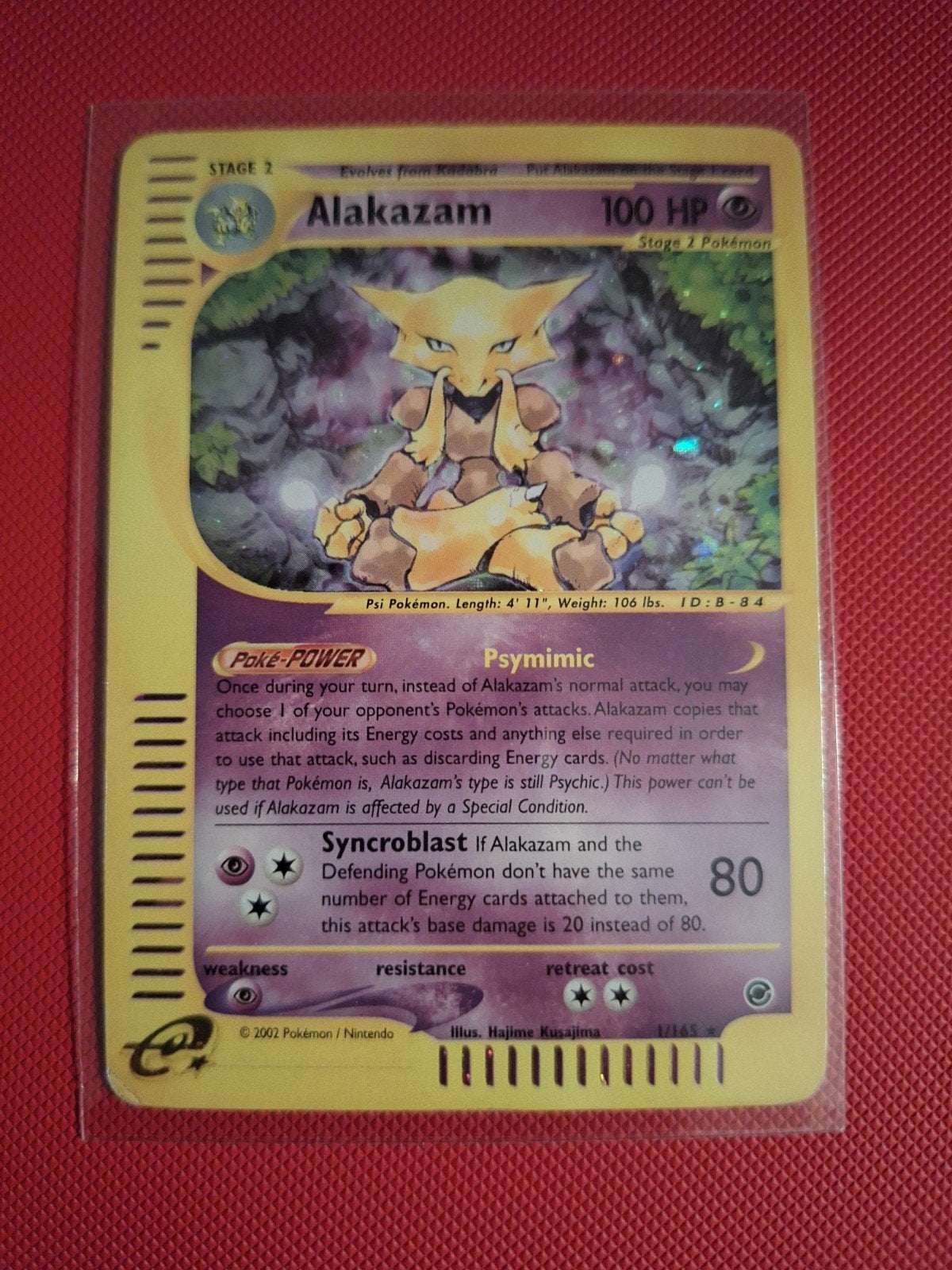 Alakazam #1 holo base expedition pokemon vintage, Ophalen of Verzenden