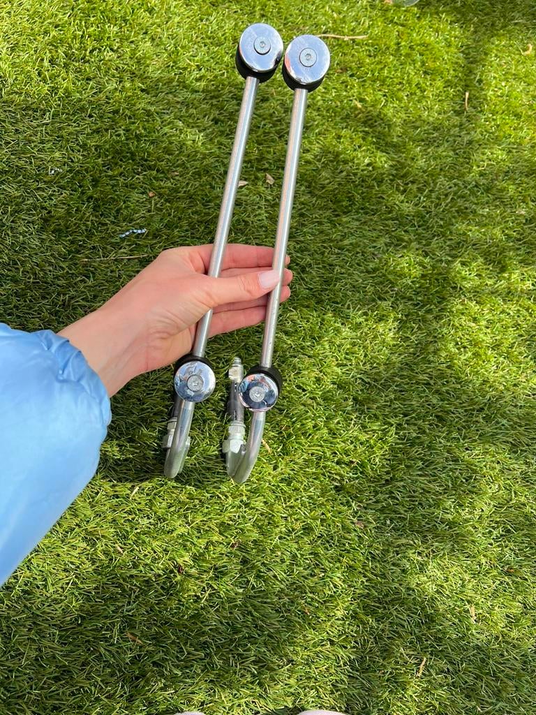 Vespa windscherm bevestigingsset compleet 38,5 cm, Ophalen, Zo goed als nieuw
