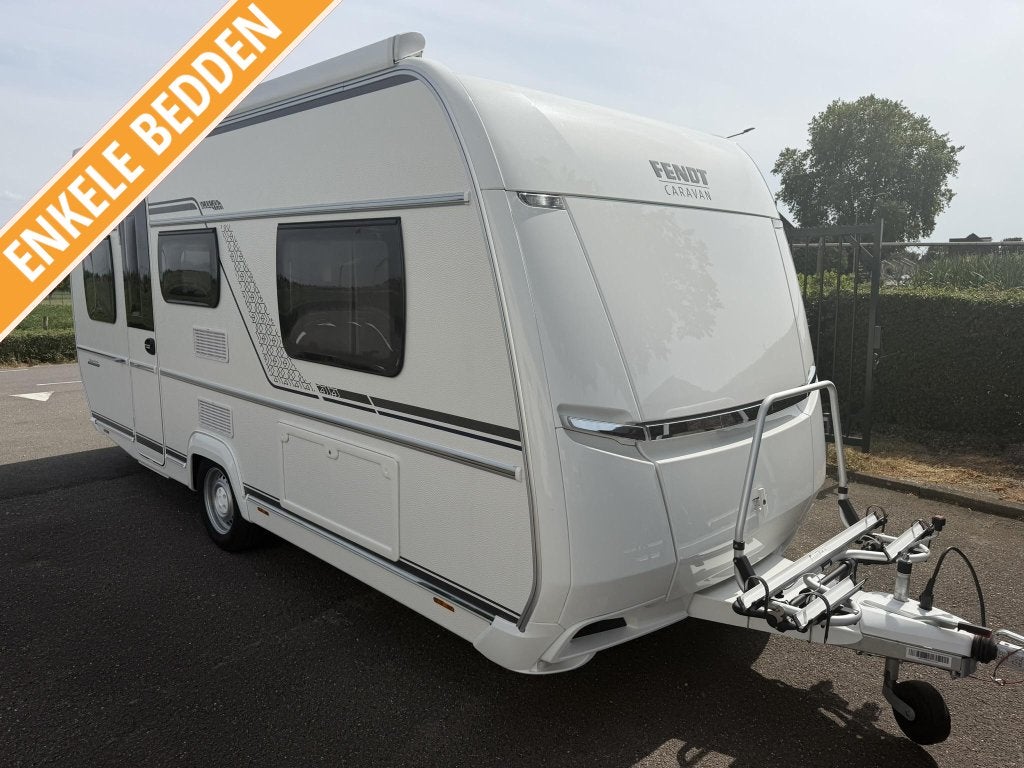 Fendt Bianco 465 TG - Mover - Luifel - Airco - Voortent, Caravans en Kamperen, Standaardzit, Bedrijf, Overige typen, 1000 - 1250 kg