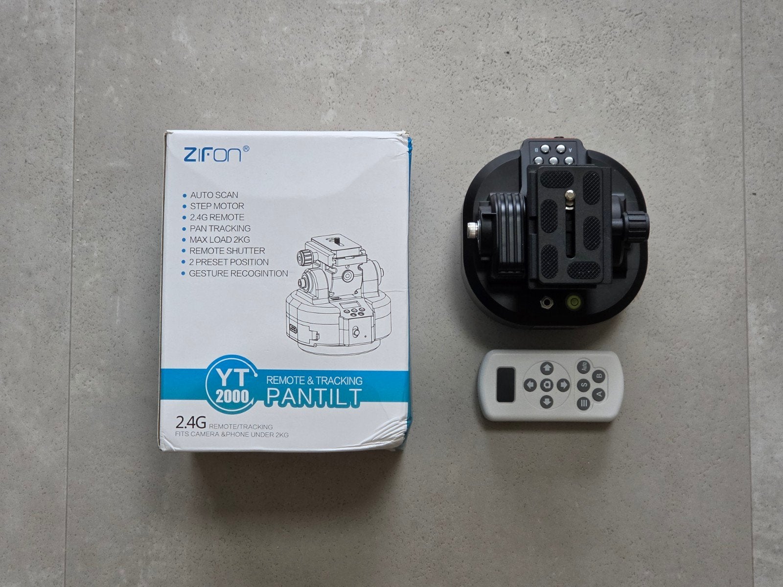 Zifron YT2000 Pan Tilt Hoofd - Nieuw in doos, Overige merken, Snelkoppelingsplaat, Nieuw, Ophalen of Verzenden