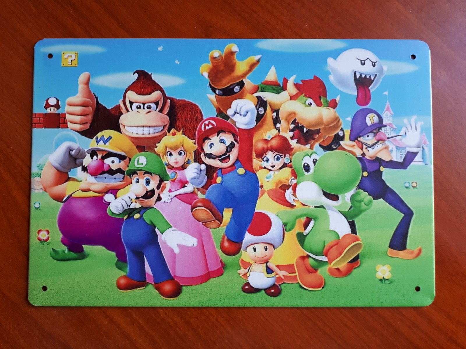 Mario Party 20x30 cm Metalen Reclamebord, Ophalen of Verzenden, Nieuw, Reclamebord