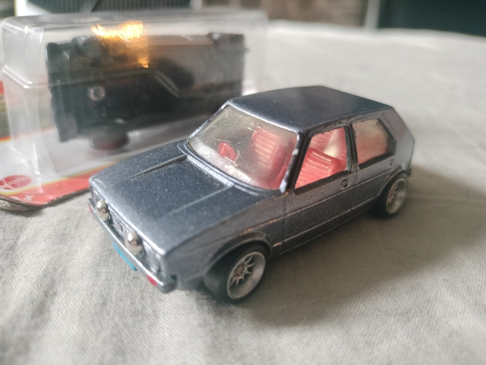 unieke handmade VOLKSWAGEN GOLF 1,nieuwe lak.velgen., Ophalen of Verzenden, Zo goed als nieuw, Auto, Matchbox
