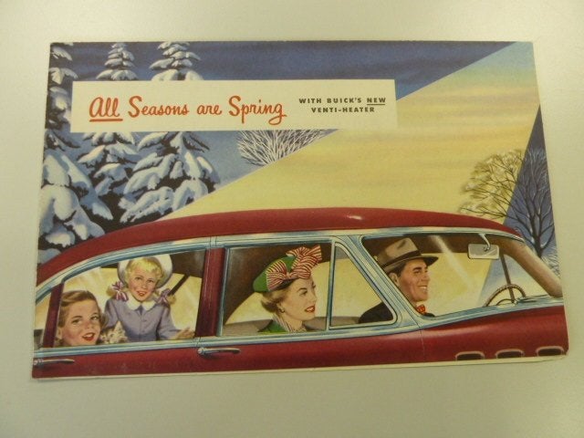1950 Buick Venti-Heater Brochure USA, Ophalen of Verzenden, Gelezen, Overige merken