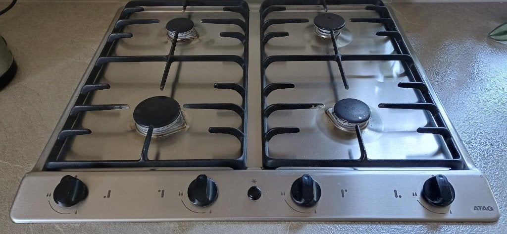 Atag Kookplaat Gas HG211JOH/2, Witgoed en Apparatuur, Kookplaten, Ophalen, Gebruikt, 4 kookzones, Inbouw