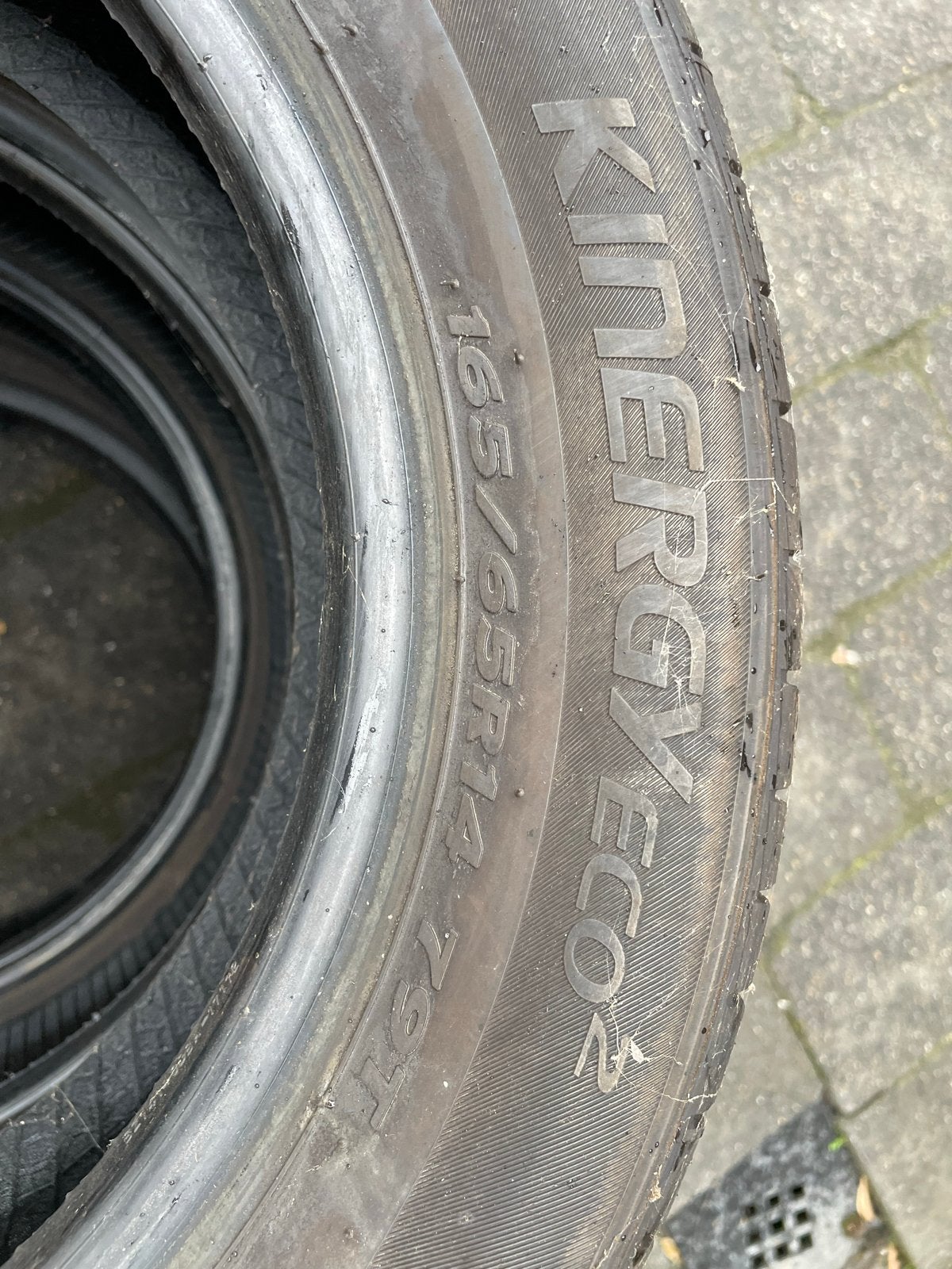 Zomer autobanden 165/65R14 Kinergy Eco 2, Ophalen, 14 inch, Gebruikt, Band(en)