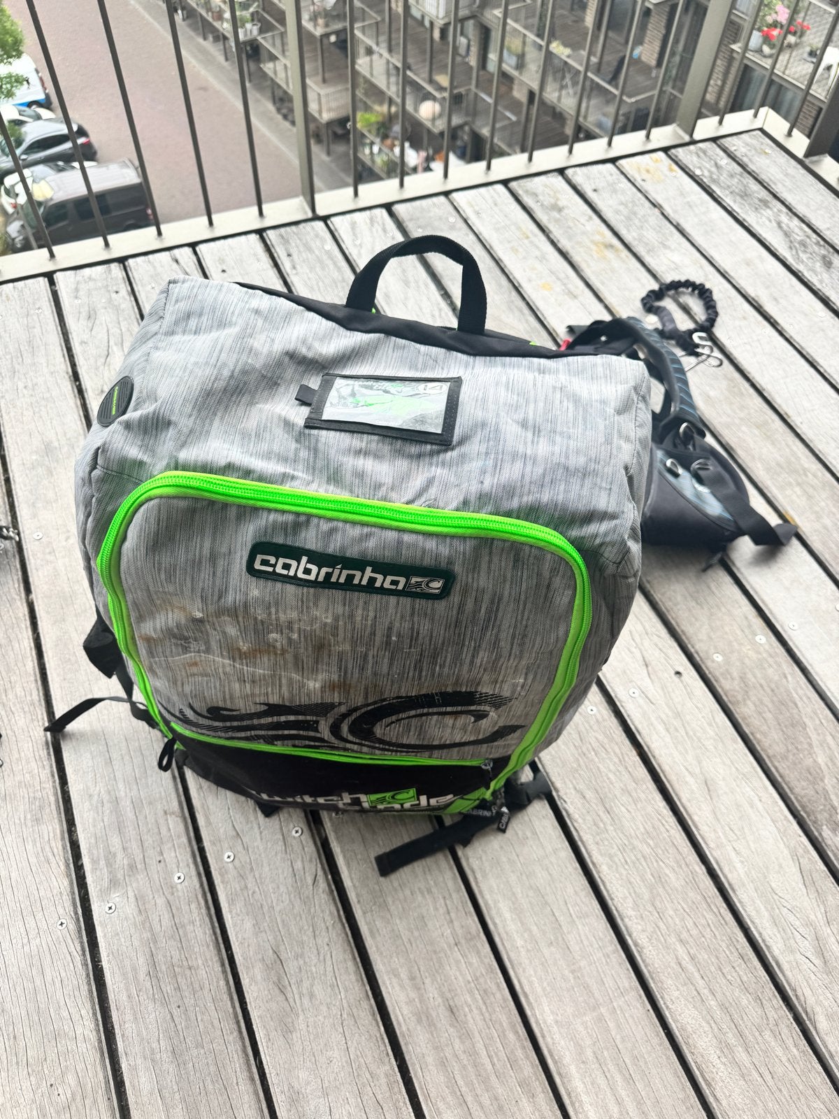 Cabrinha Switchblade 14m met harnas en bar - Zeer goede staa, Kitesurf-set, Geen board, Ophalen of Verzenden, Zo goed als nieuw
