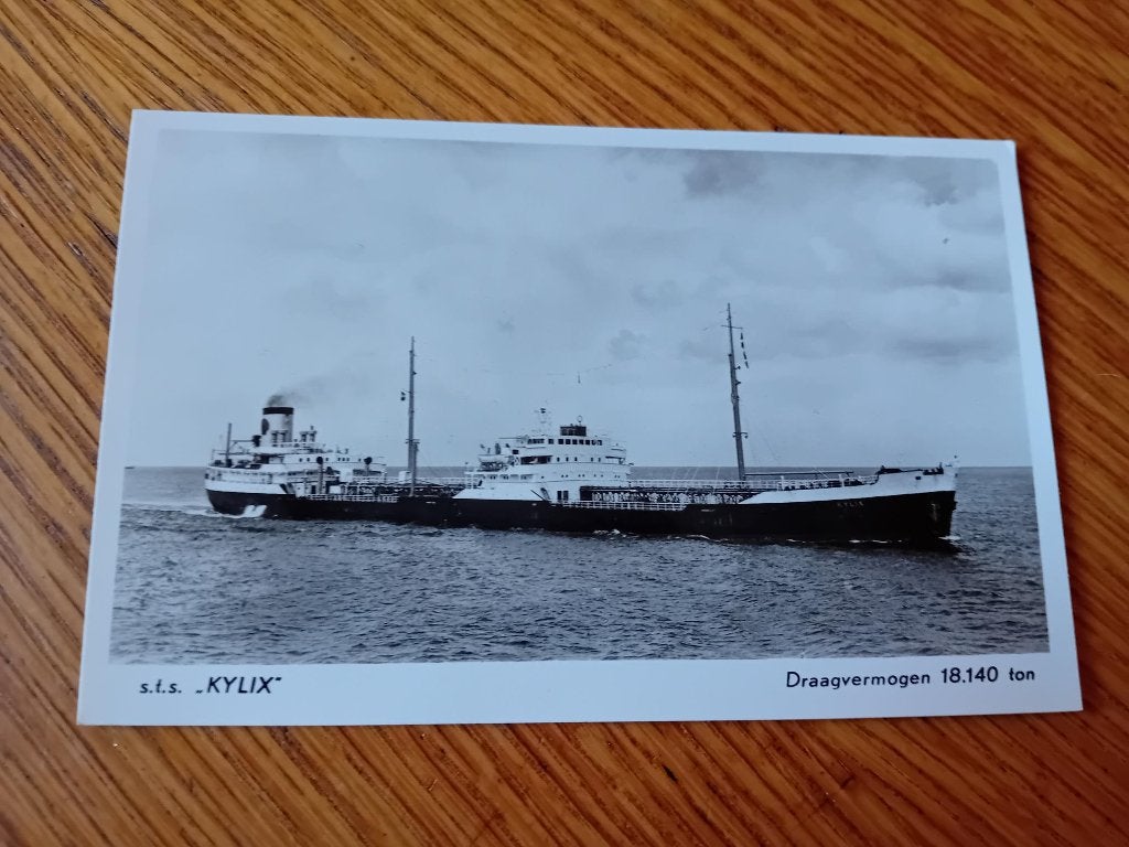 s.t.s. Kylix - Nederlandse tanker Koninklijke Shell Groep, Ophalen of Verzenden, Voor 1920, Ongelopen, Overige thema's