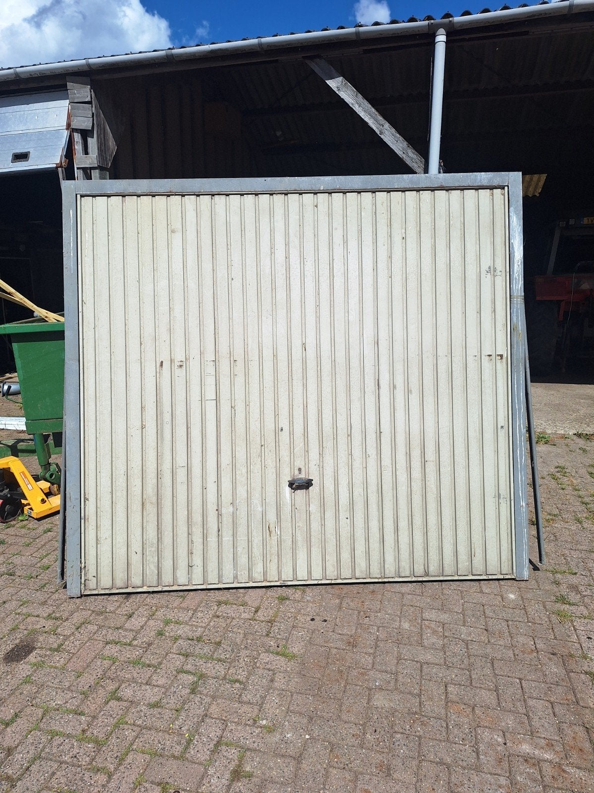Garagedeur 244x230 cm - Gebruikt, Ophalen