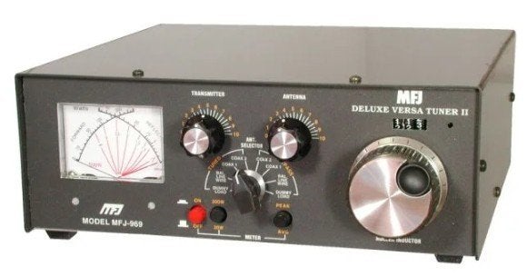 MFJ-969 Deluxe Versa Tuner II Antenne Tuner, Telecommunicatie, Ophalen of Verzenden, Gebruikt, Toebehoren