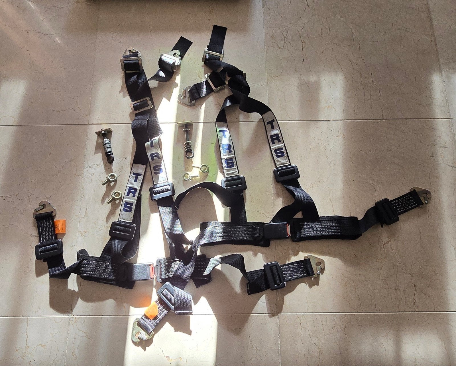 trs 4 punts gordels zwart schroth sabelt sparco omp qsp ltec, Auto-onderdelen, Ophalen of Verzenden, Gebruikt, Skoda