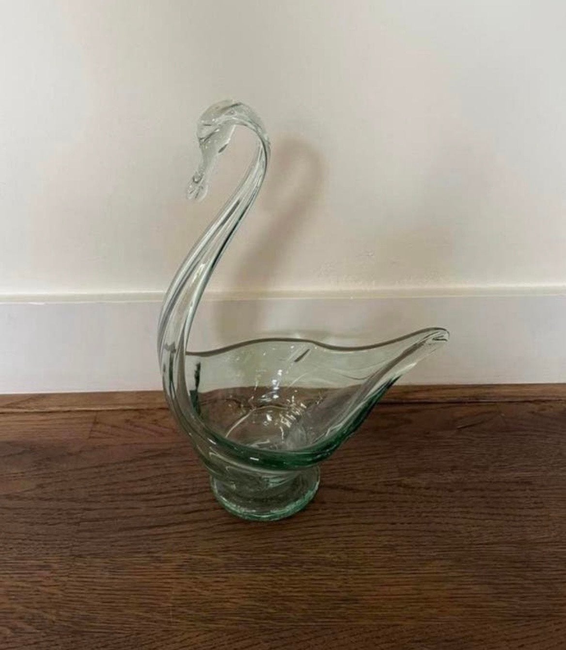 Glazen Zwaan Schaal - Decoratieve Fruitschaal/Snoepschaal, Ophalen of Verzenden