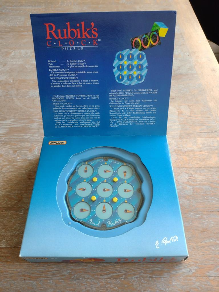 1988 Rubik's Clock puzzle, Ophalen of Verzenden, 500 t/m 1500 stukjes, Zo goed als nieuw, Rubik's of 3D-puzzel