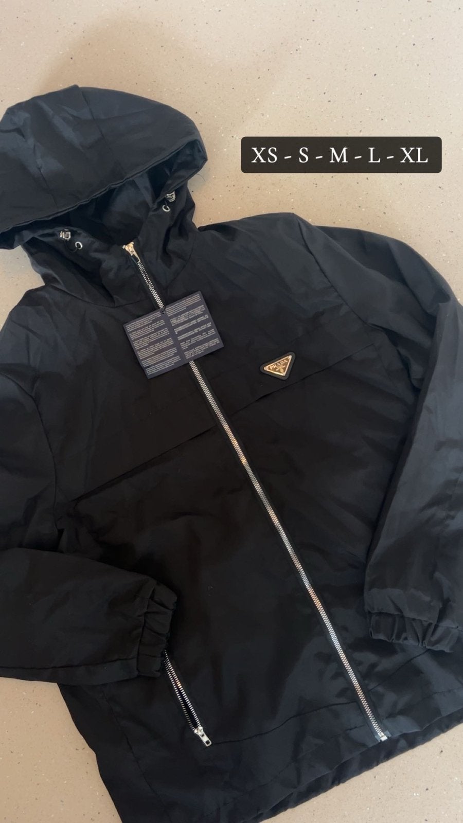 Prada jas, Kleding | Heren, Jassen | Zomer, Ophalen of Verzenden, Zo goed als nieuw, Zwart