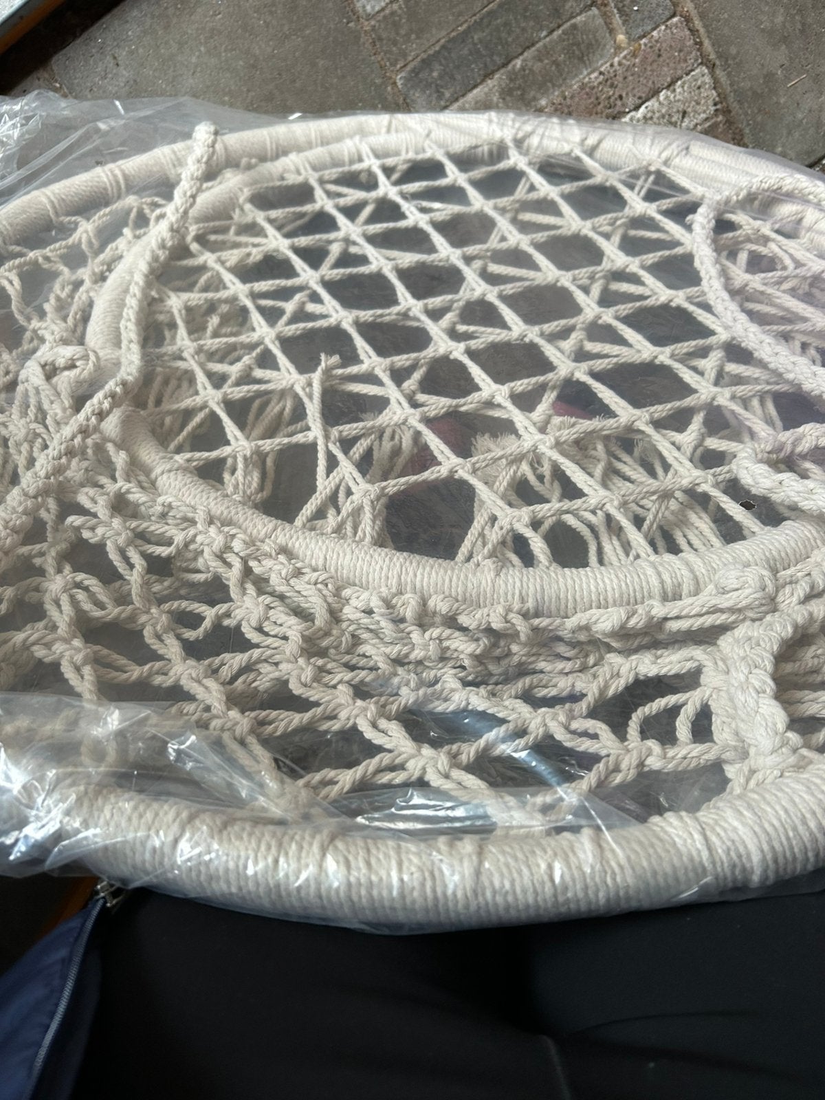 Macramé hanging chair., Ophalen, Nieuw, Eenpersoons, Opvouwbaar