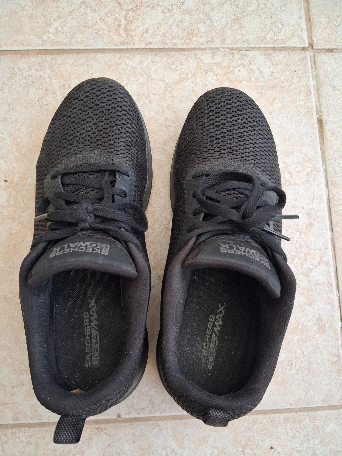 Skechers Go Walk Max - Zwarte Sneakers, Skechers, Zwart, Ophalen of Verzenden, Sneakers of Gympen