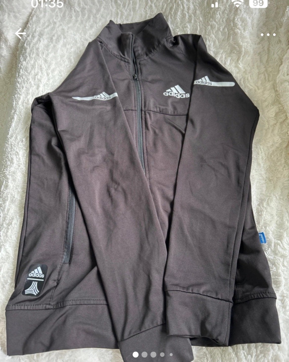 Dames adidas sport sweater zwart maat S katoen polyester, Kleding | Dames, Zwart, Overige typen, Ophalen of Verzenden, Zo goed als nieuw
