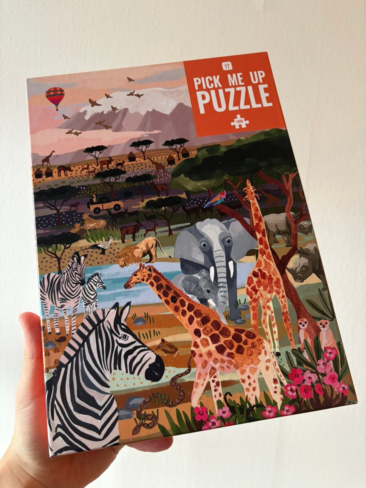 Pick Me Up Safari Puzzel 1000 stukjes, Hobby en Vrije tijd, Denksport en Puzzels, Verzenden, 500 t/m 1500 stukjes, Nieuw, Legpuzzel