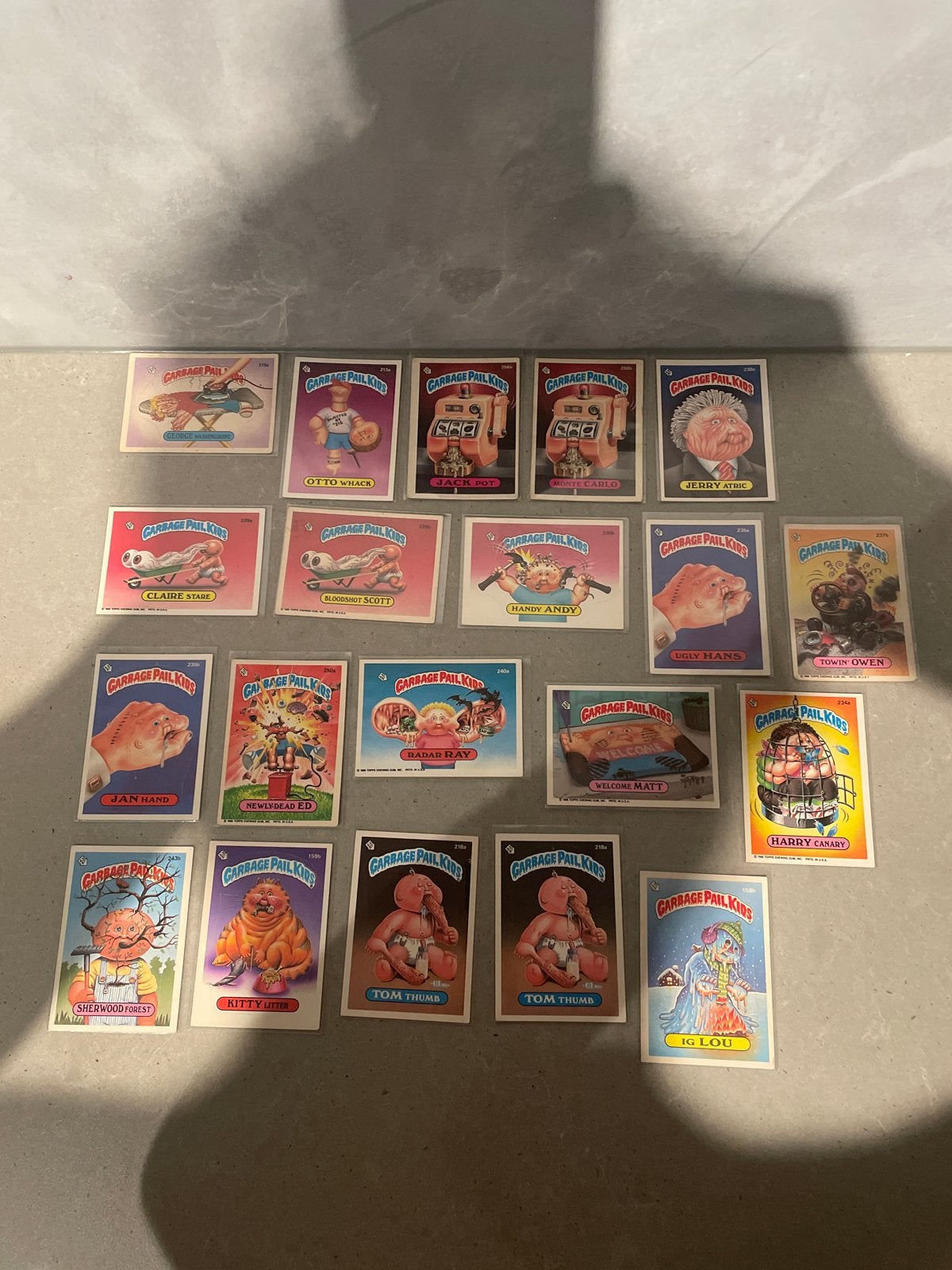 Garbage Pail Kids Kaarten Collectie - Vintage Topps, Ophalen of Verzenden, Gebruikt, Meerdere kaarten