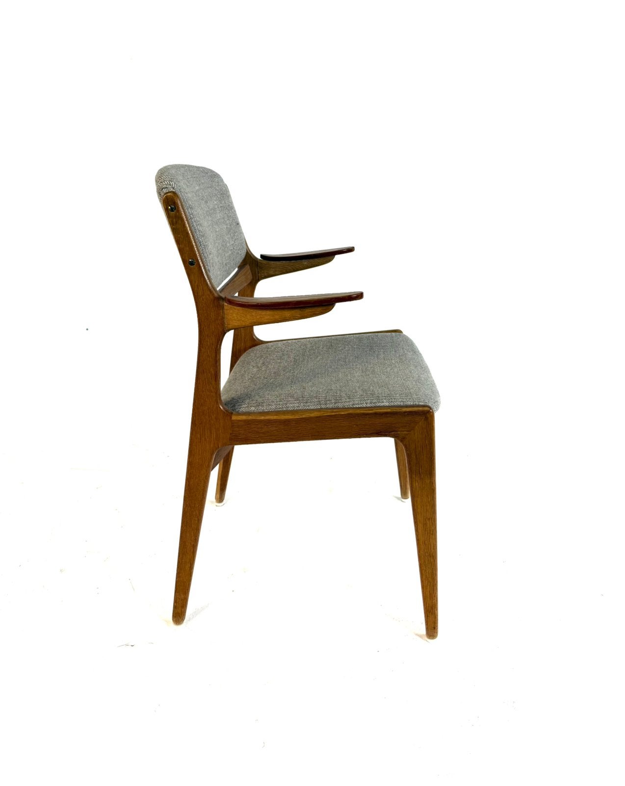 Vintage Deense eetkamerstoel ‘60, Ophalen of Verzenden, Zo goed als nieuw, Stof, Nvt