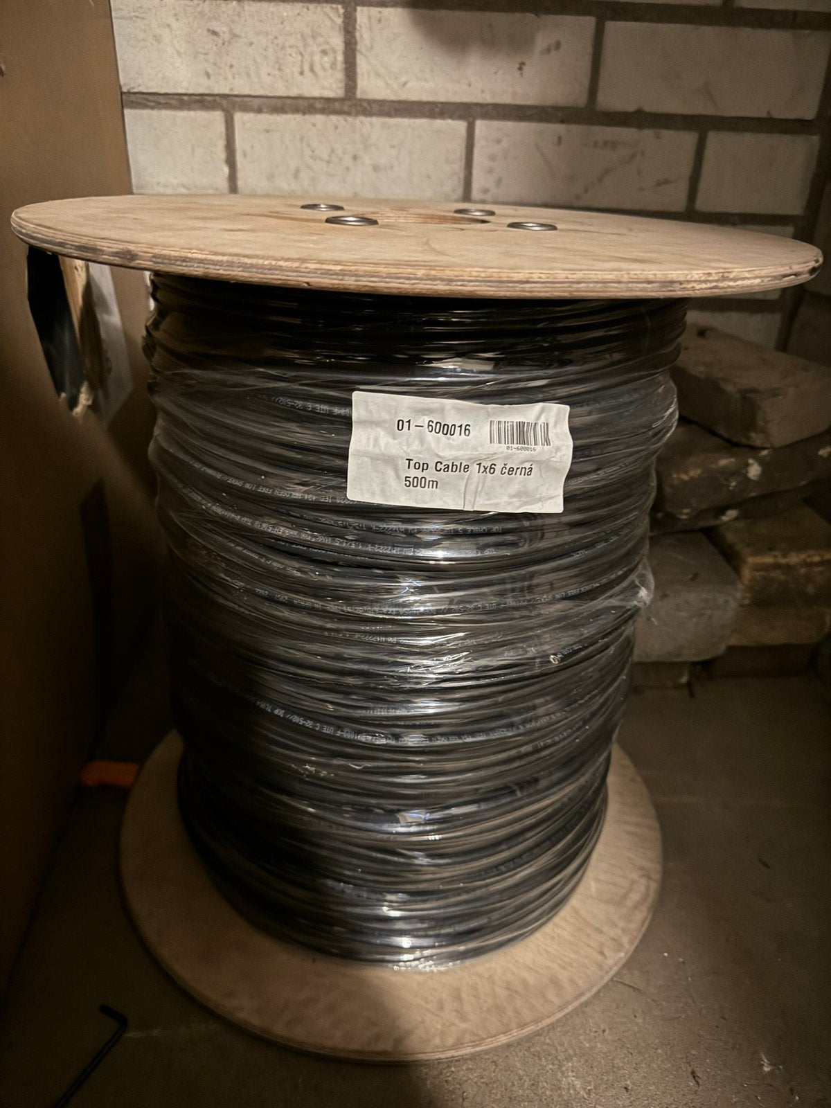 Top Cable Solar Kabel 6mm² Zwart 500m – 1500V – Nieuw, Doe-het-zelf en Verbouw, Ophalen, Nieuw, Kabelhaspel