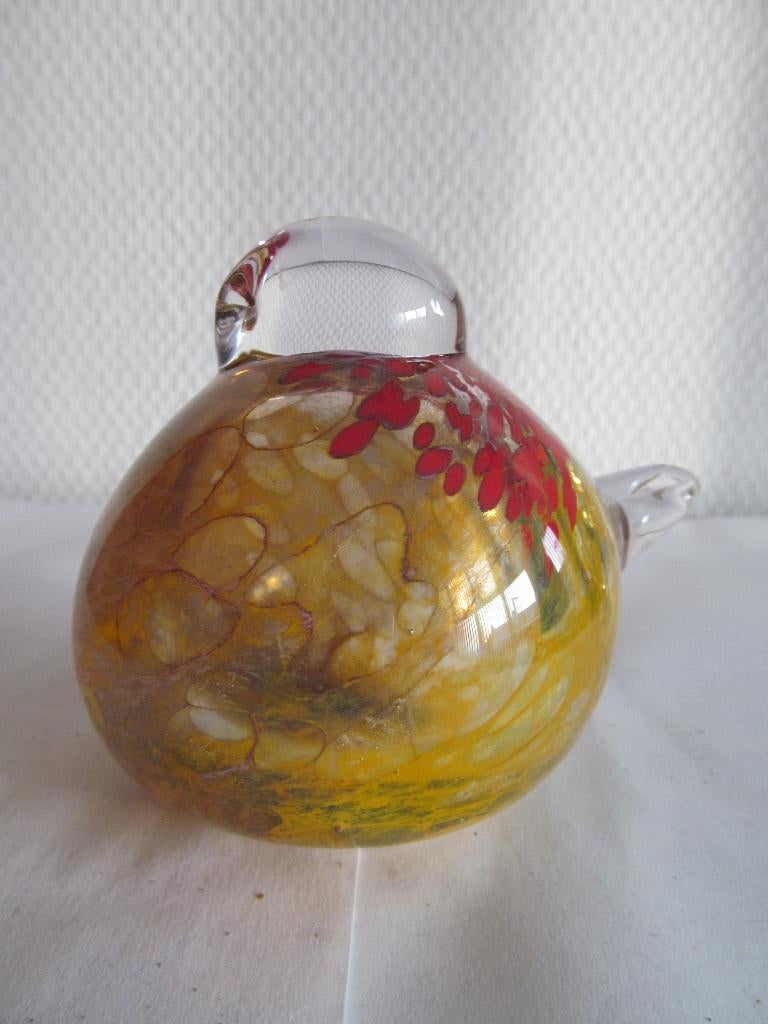 glazen vogeltje paperweight, Antiek en Kunst, Ophalen