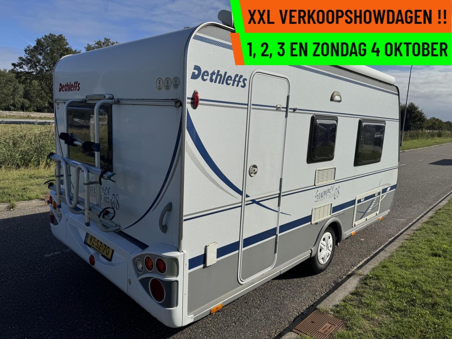 Dethleffs EF 3 - XXL VERKOOPSHOW 1,2,3 & 4 OKT. 10-17 UUR, Tot en met 2, Bedrijf, Treinzit, 750 - 1000 kg