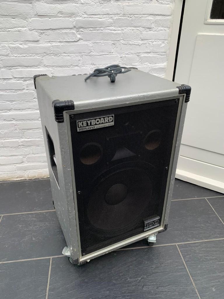 Aangeboden Roland cube 100 keyboardversterker., Ophalen, Gebruikt, Minder dan 500 watt, Keyboardversterker