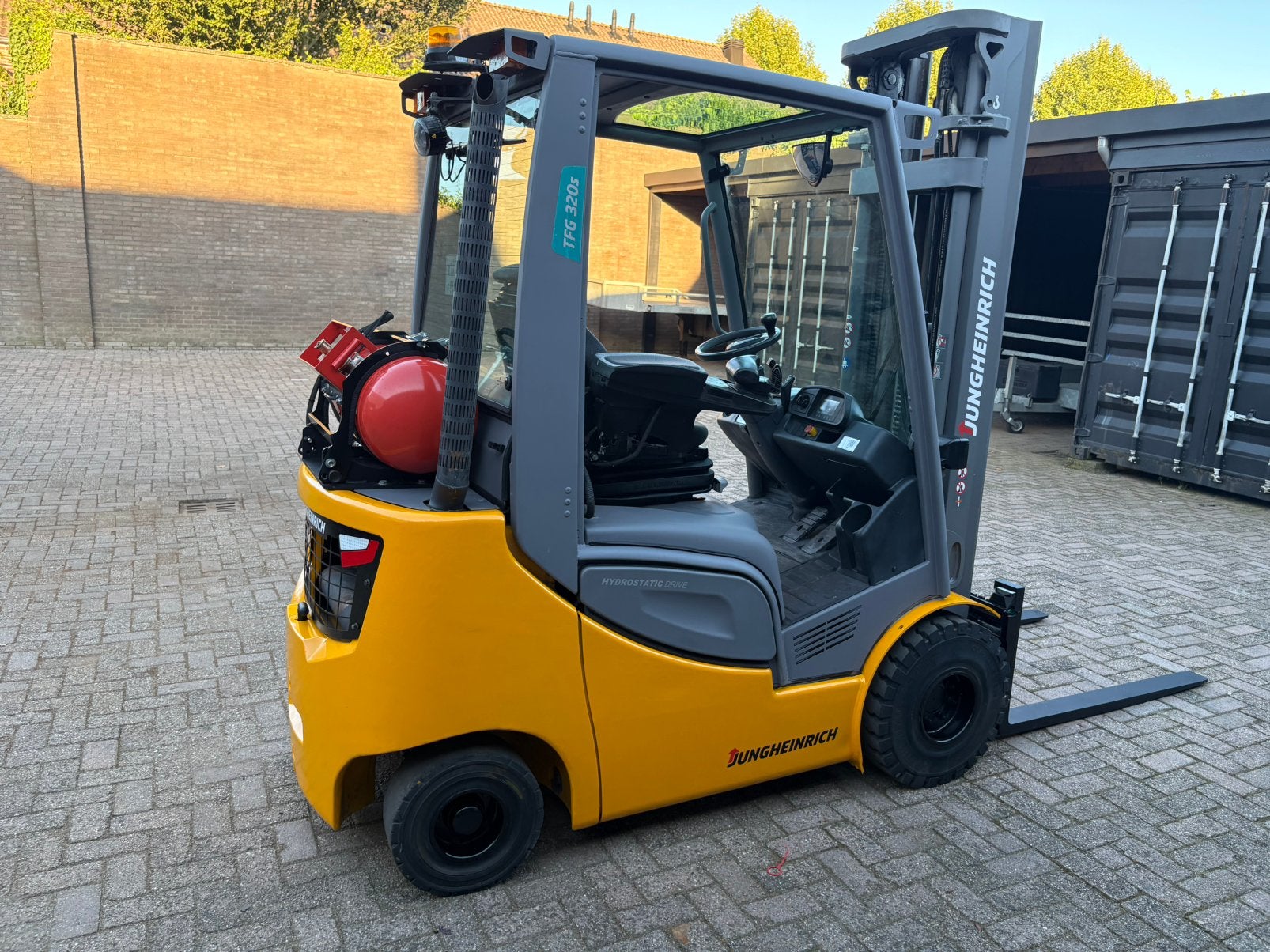 Jungheinrich TFG320S heftruck/ triplomast 500, 2000 tot 3000 kg, Ophalen of Verzenden, LPG, Heftruck