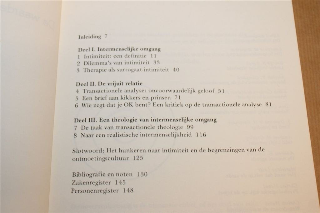 Vrijuit — Transactionele Analyse & Geloof, 1975, Boeken, Ophalen of Verzenden, Gelezen