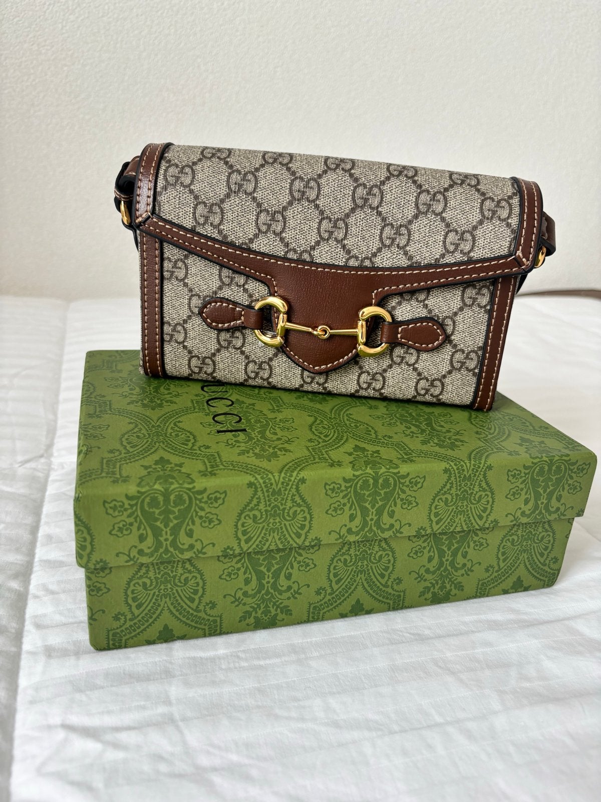Gucci Horsebit, Verzenden, Nieuw, Beige, Schoudertasje