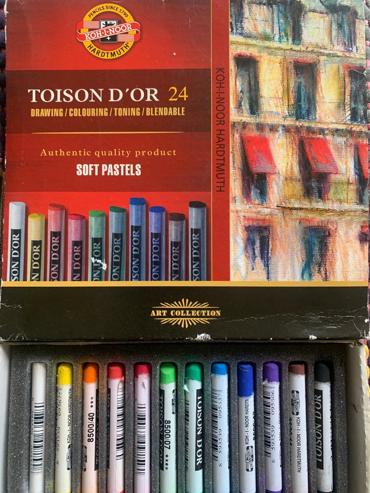 Koh-I-Noor Toison D'or Soft Pastels - 24 kleuren, Verzenden, Gebruikt, Overige typen
