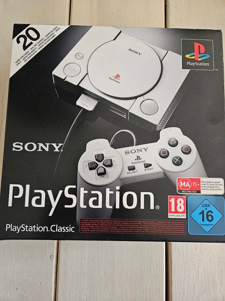 Playstation mini 20 spellen Nieuw!, Spelcomputers en Games, Spelcomputers | Sony PlayStation 1, Ophalen, Nieuw, Met 2 controllers