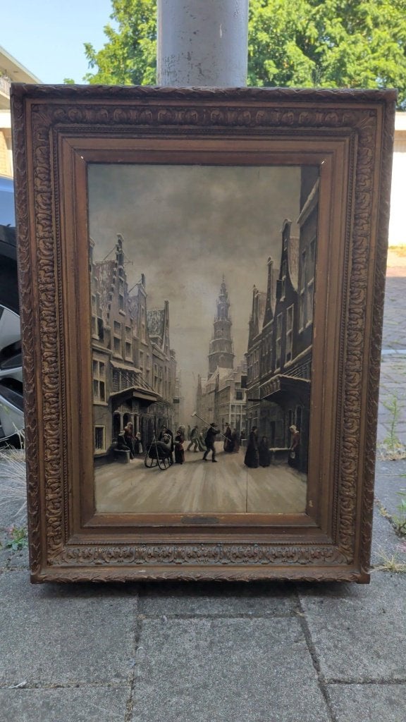 schilderij, Antiek en Kunst, Ophalen, Paneel, Oud hollands, Olieverf