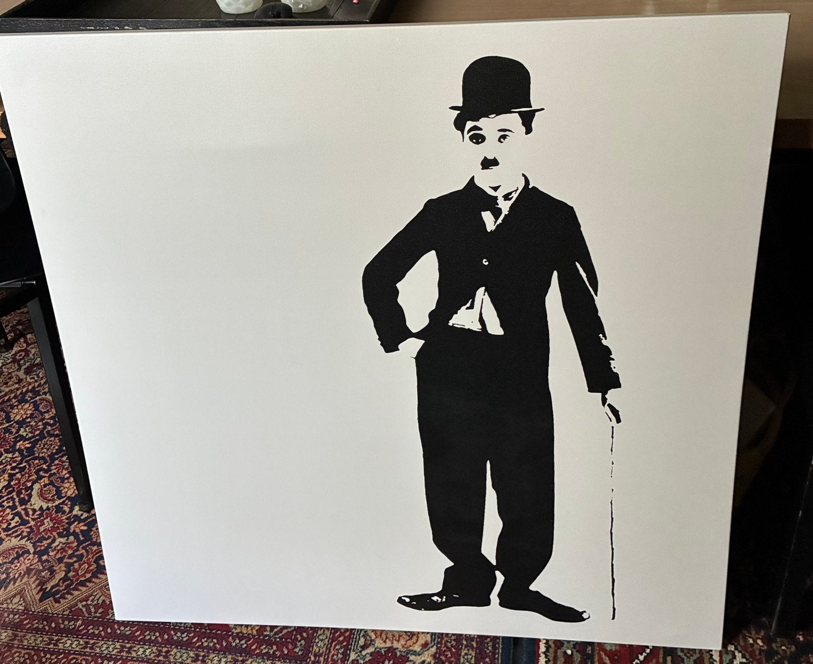 canvas schilderij van Charlie Chaplin ' IKEA., Ophalen