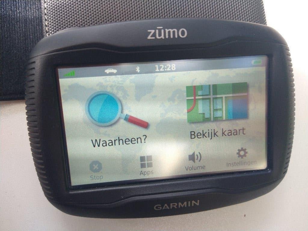 Garmin Zumo 395 LM Lifetime kaarten 32GB SD met kabel/houder, Ophalen of Verzenden, Gebruikt