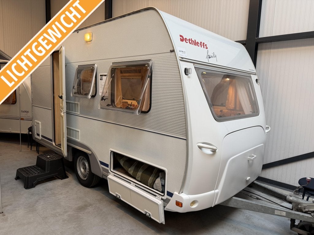 Dethleffs Camper Family 430 T LICHTGEWICHT - VOORTENT - TOP!, Standaardzit, Bedrijf, Tot en met 4, Dwarsbed