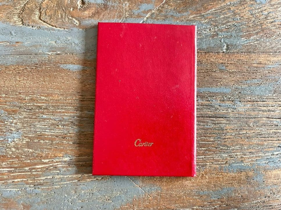 Cartier vintage booklet, Overige materialen, Gebruikt, 20 of groter, Ophalen of Verzenden