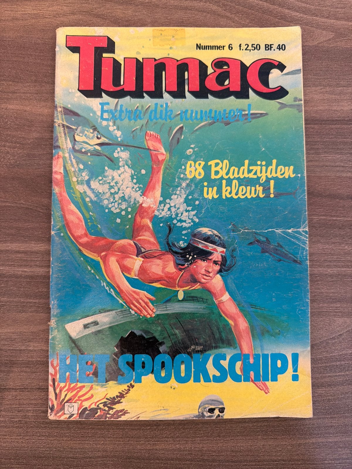 Tumac Extra Dik Nummer 6 - Het Spookschip, Eén stripboek, Verzenden, Gelezen