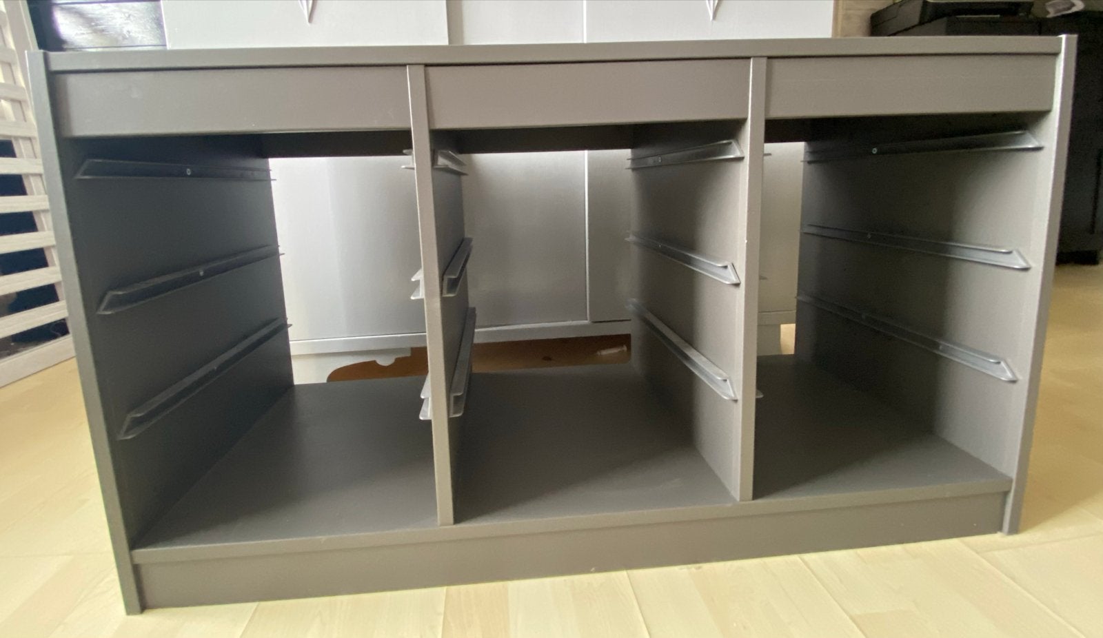 TROFAST Opbergcombinatie grijs, 99x44x56 cm, Ophalen, Gebruikt, 100 tot 150 cm, 1 of 2 laden